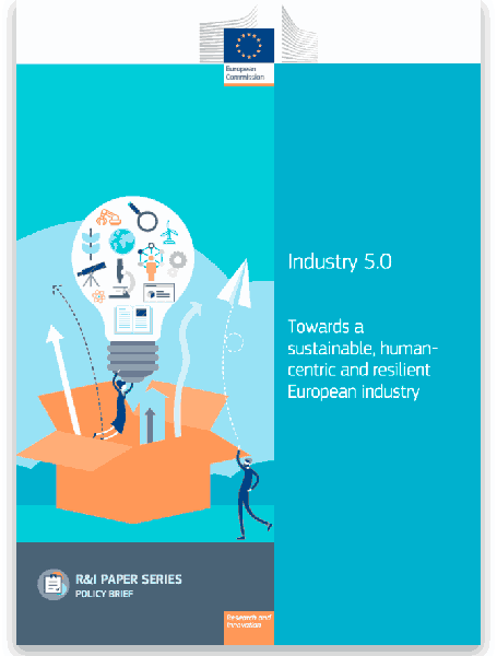 Cover of the European Commission report on Industry 5.0