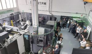 Vista del FACTORY Lab durante la demostración realizada en OPEN HOUSE 2023 en las instalaciones de SMARTPM