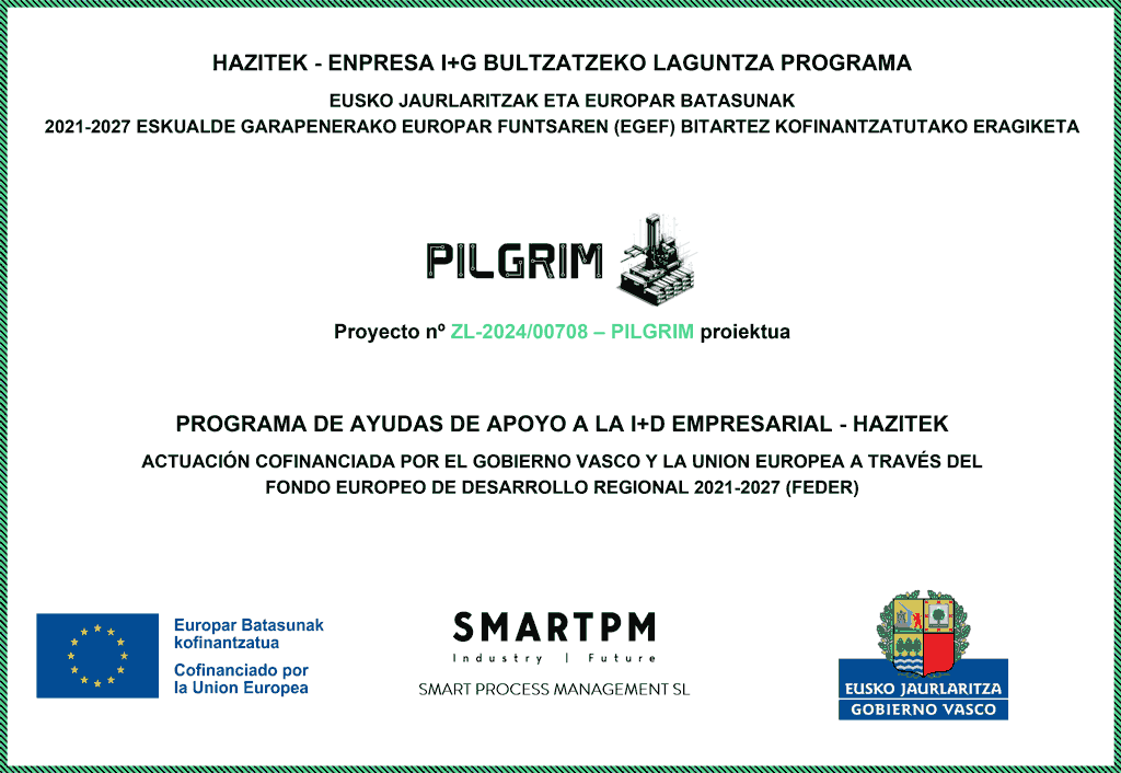 Cartel del programa HAZITEK para el proyecto PILGRIM